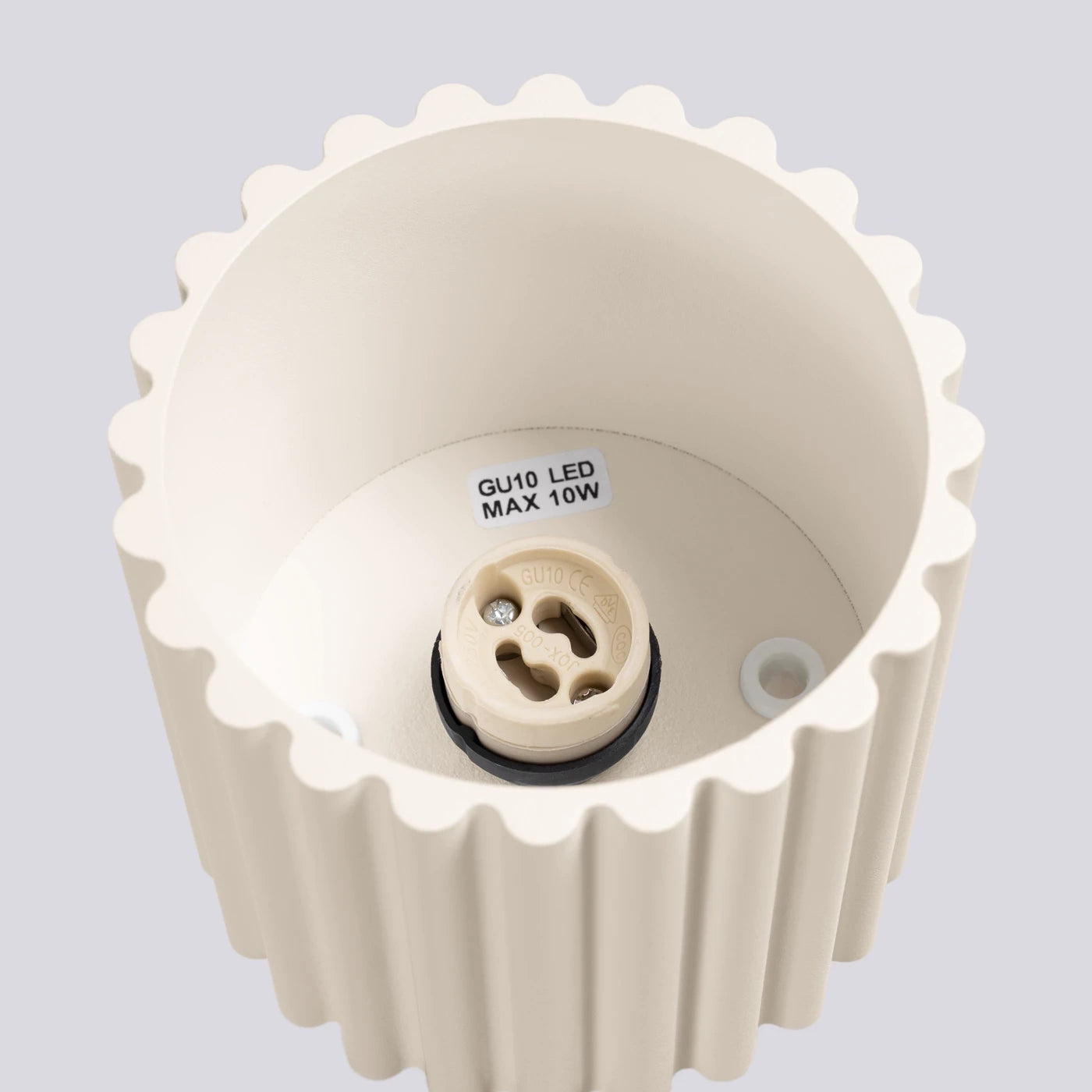 Deckenstrahler Japandi Single – Beige & Aluminium