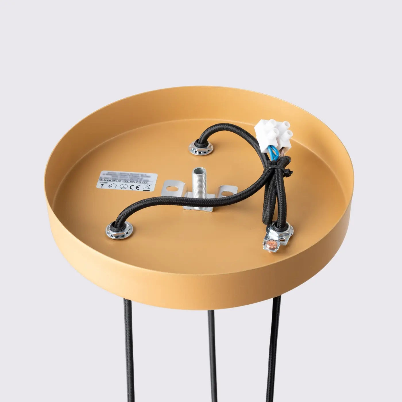 Hanglamp Japandi 3P – Goud Aluminium