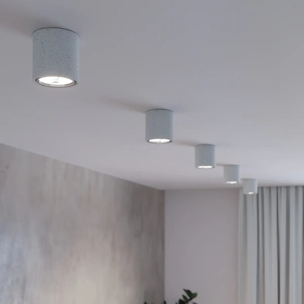 Plafondlamp Rondo 2 – Grijs Beton