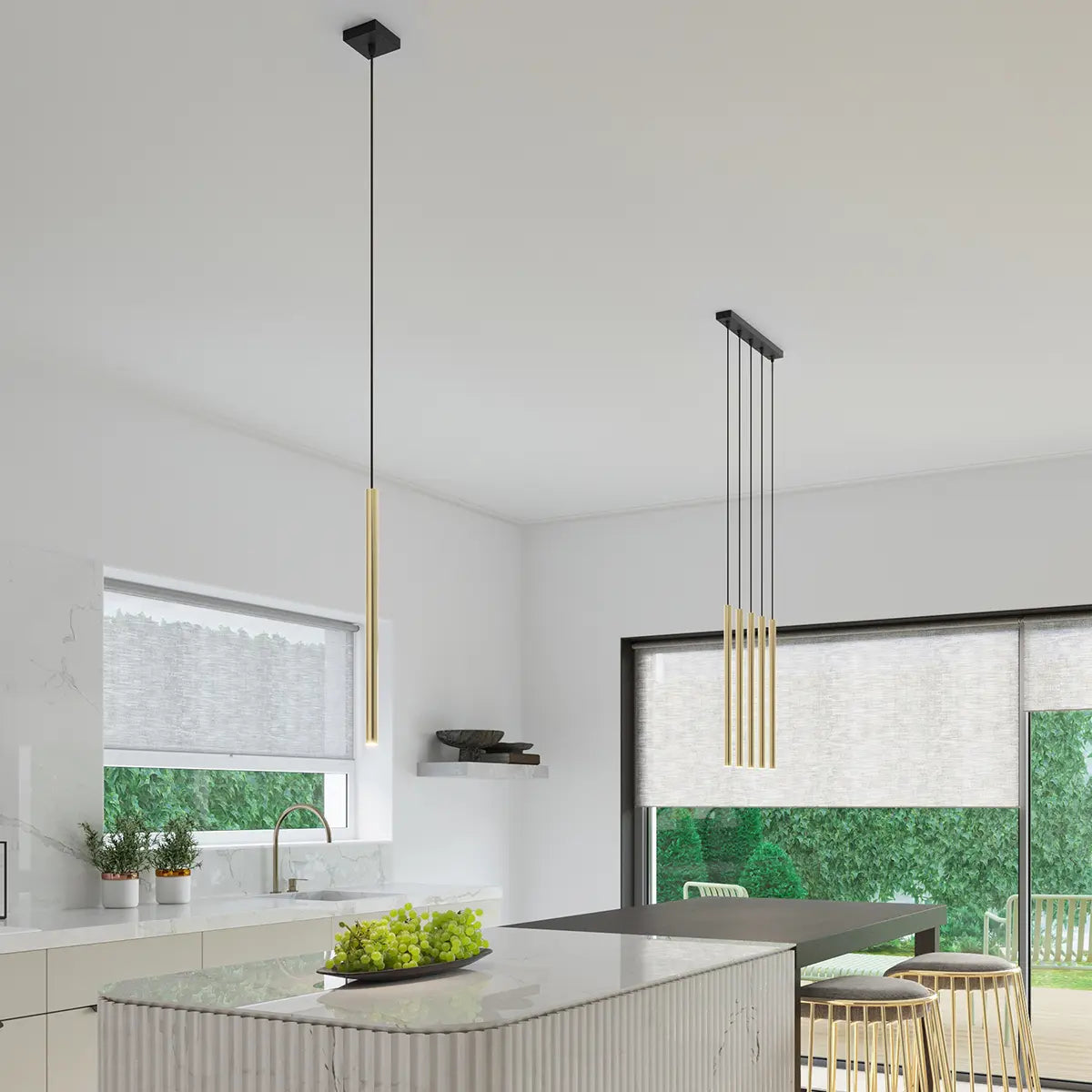 Hanglamp Matita 1 – Goud & Staal