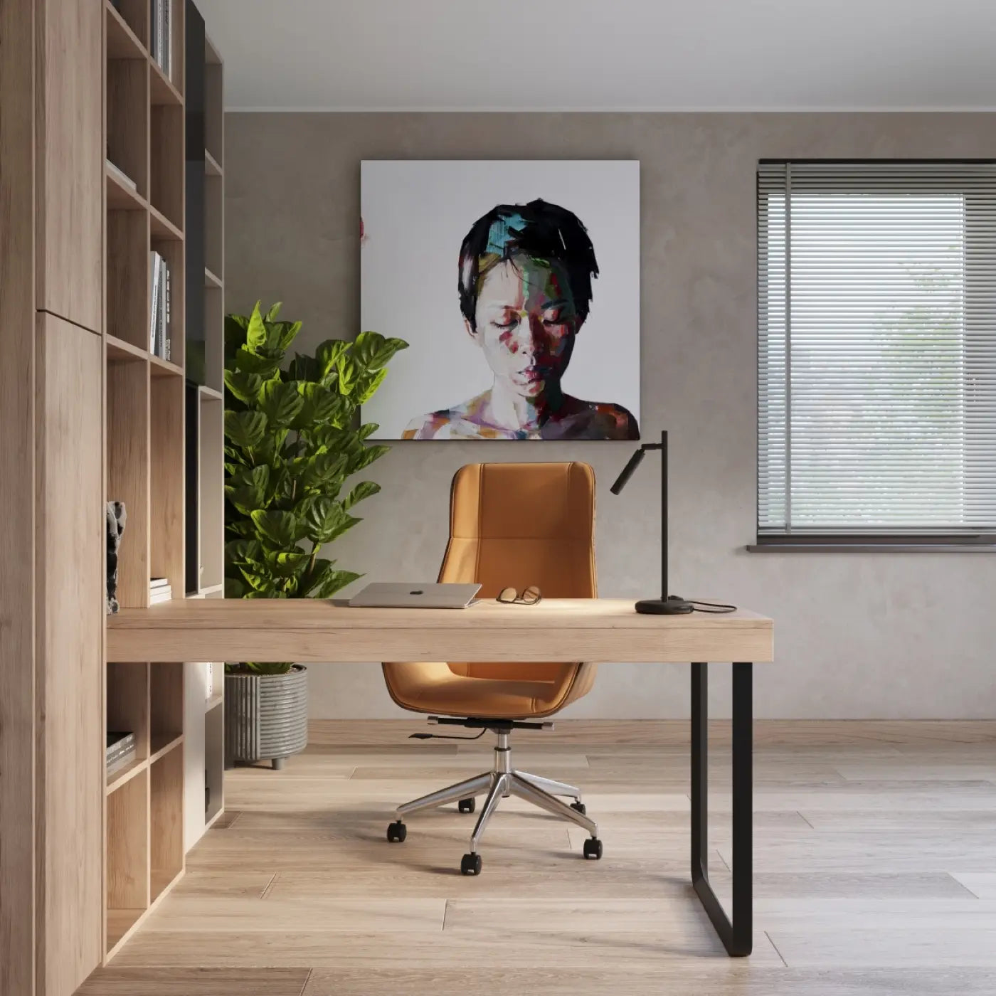 Tischleuchte Matita – Schwarz & Stahl