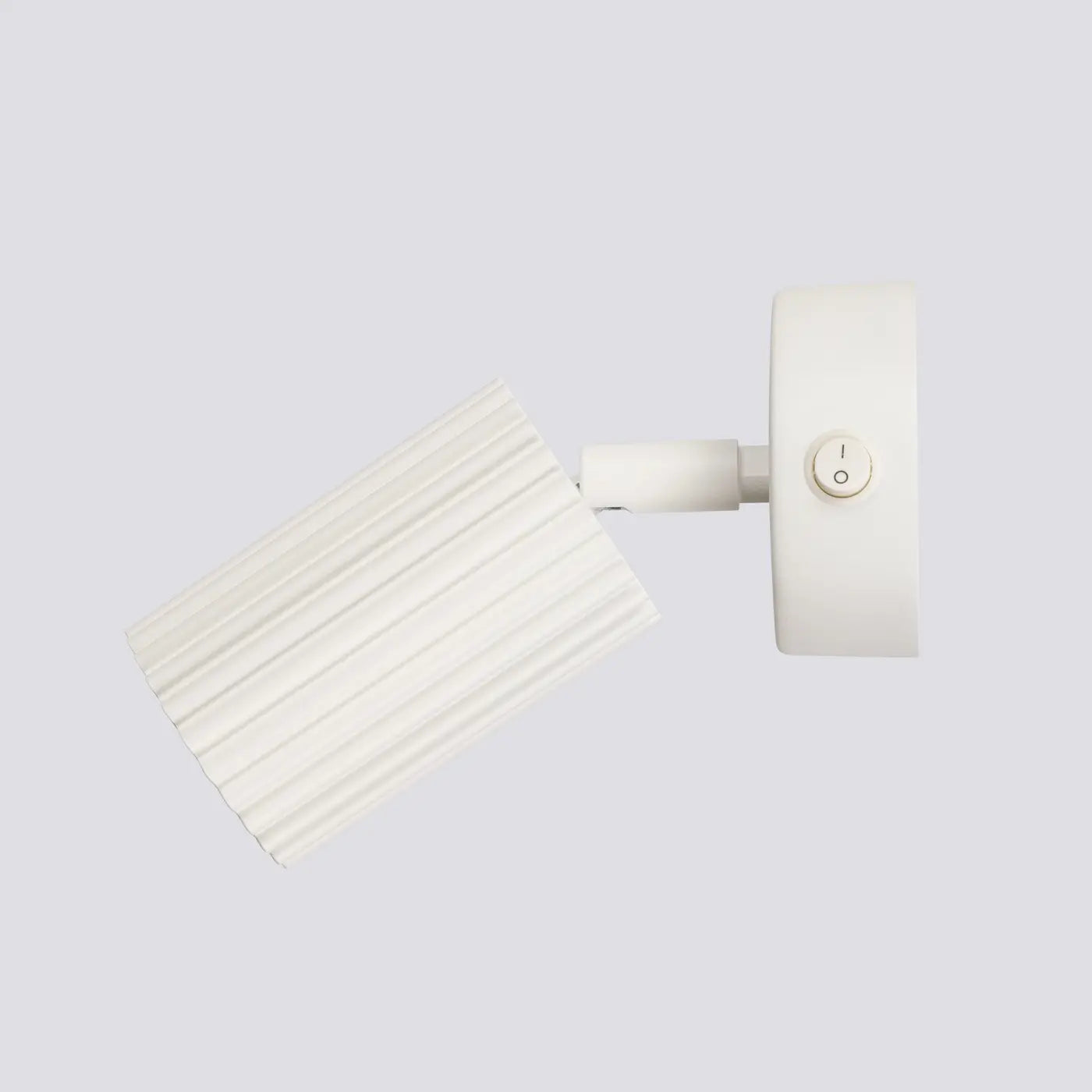 Wandleuchte Japandi Switch – Beige & Aluminium
