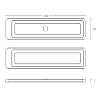 LUX-4000 LED Küchenbeleuchtung Unterbau – Schwarz (3er-Pack)