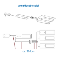 SMART LED Unterbauleuchte Küche – Schwarz (2er Pack)