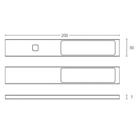 STYLE Küchenbeleuchtung Unterbau – Schwarz (3er-PACK)