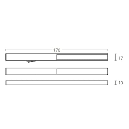LONGLED Küchenunterbauleuchte – Silber (4er-Pack) Neutralweißes Licht