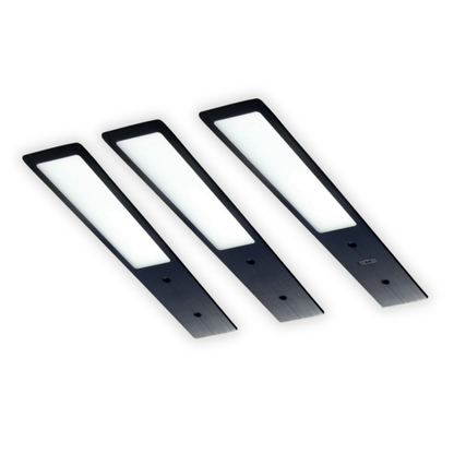 SMART LED Unterbauleuchte Küche – Schwarz (3er Pack) Warmweißes Licht