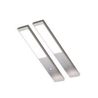 STYLE Küchenbeleuchtung Unterbau – Silber (2er-PACK) Einstellbare Lichtfarbe