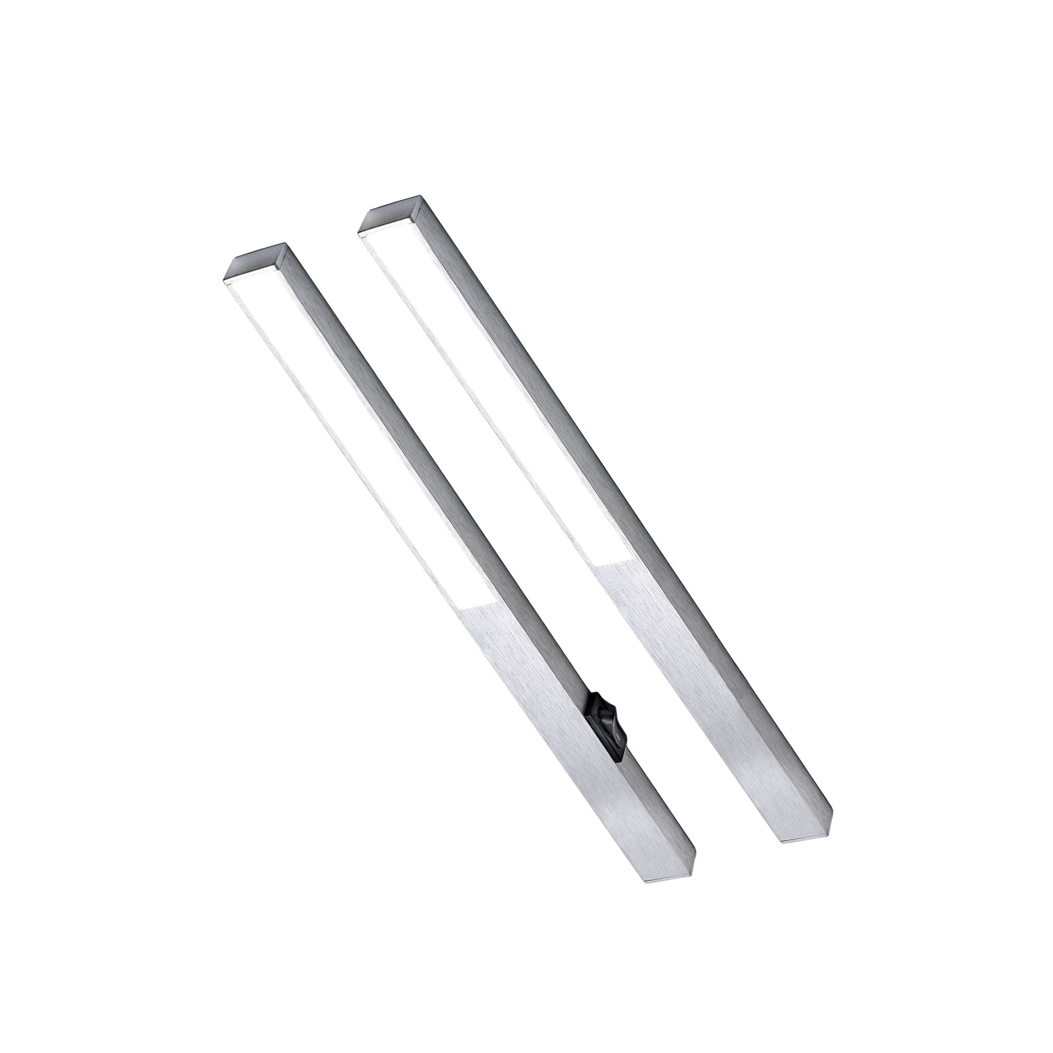 LONGLED Küchenunterbauleuchte – Silber (2er-Pack)