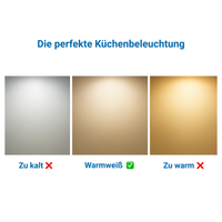 SMART LED Unterbauleuchte Küche – Aluminium (3er Pack)