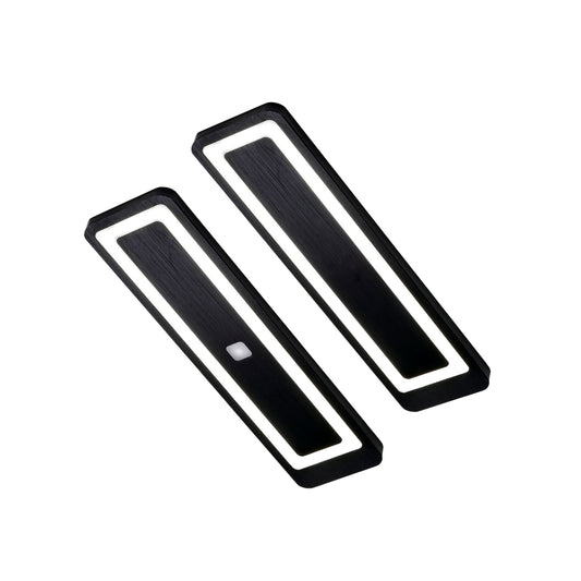 LUX-4000 LED Küchenbeleuchtung Unterbau – Schwarz (2er-Pack)