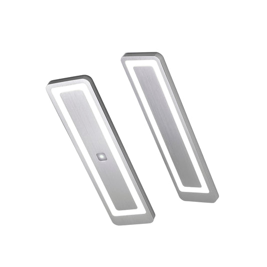 LUX-4000 LED Küchenbeleuchtung Unterbau – Edelstahl (2er-Pack)