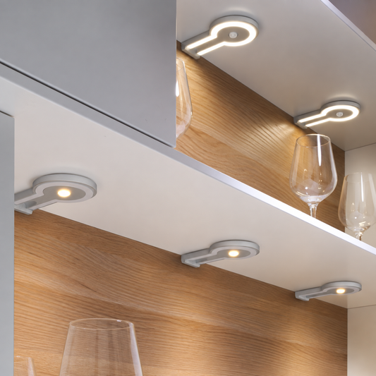 2-TONE Keukenverlichting Onderbouw - Zilver (5 PACK)