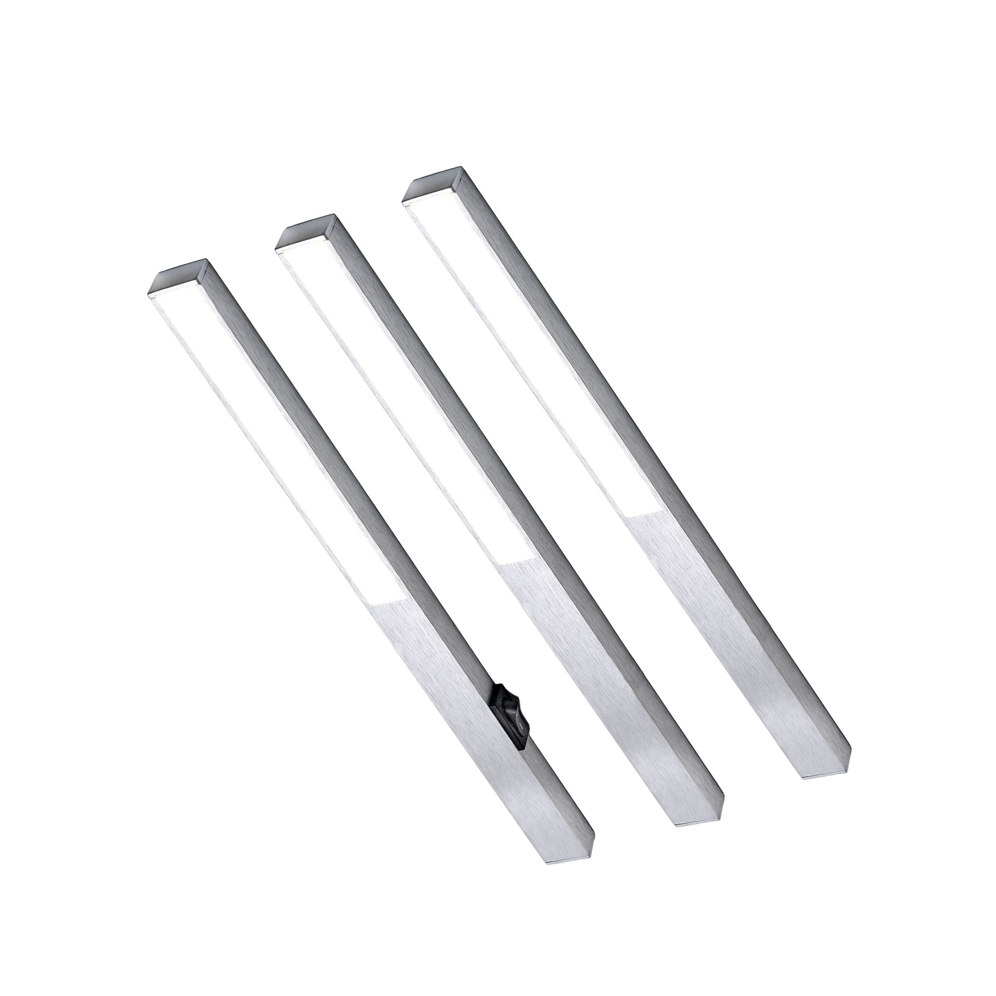 LONGLED Küchenunterbauleuchte – Silber (3er-Pack)