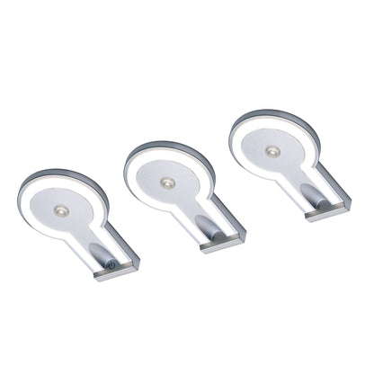 2-TONE Küchenbeleuchtung Unterbau – Silber (3er-PACK) Warmweißes + neutralweißes Licht