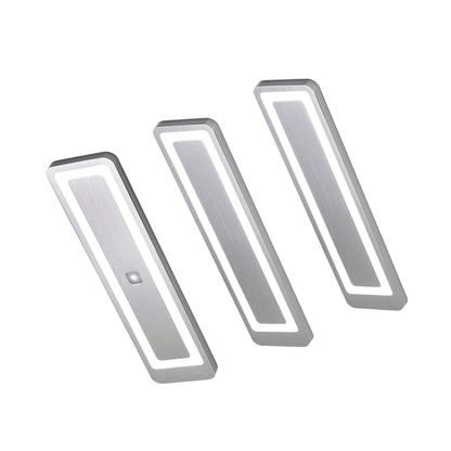 LUX-4000 LED Küchenbeleuchtung Unterbau – Edelstahl (3er-Pack) Neutralweißes Licht