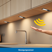 SMART LED Unterbauleuchte Küche – Schwarz (6er Pack)
