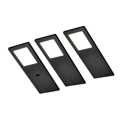 XL3000 Keukenverlichting Onderbouw - Zwart (3 PACK) Warm wit licht