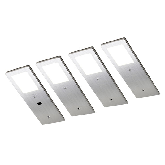XL4000 Unterbauleuchte Küche – Silber (4er-PACK) Neutralweißes Licht
