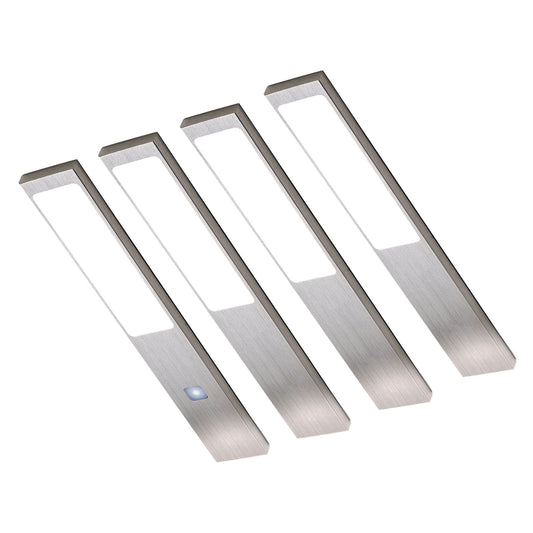 STYLE Keukenverlichting Onderbouw - Zilver (4 PACK) Instelbare lichtkleur
