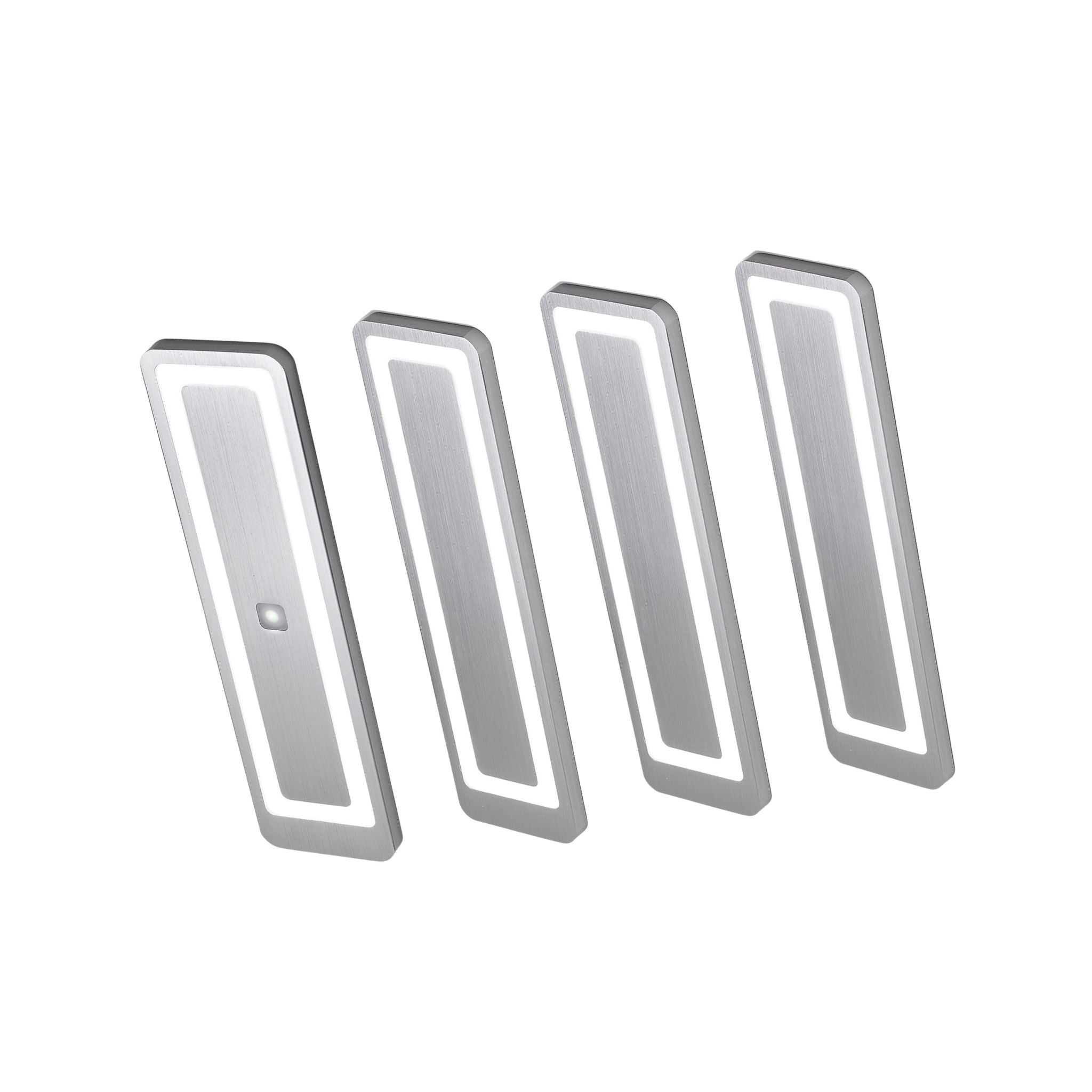 LUX-4000 LED Küchenbeleuchtung Unterbau – Edelstahl (4er-Pack)
