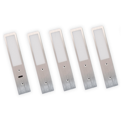 SMART LED Keukenverlichting Onderbouw - Aluminium (5 PACK) Warm wit licht