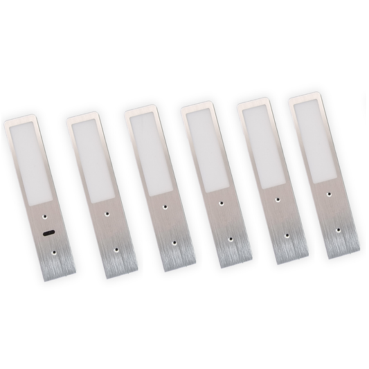 LED-Küchenbeleuchtung unter dem Schrank – Aluminium (6er-Pack)