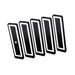 LUX-4000 LED Küchenbeleuchtung Unterbau – Schwarz (5er-Pack)