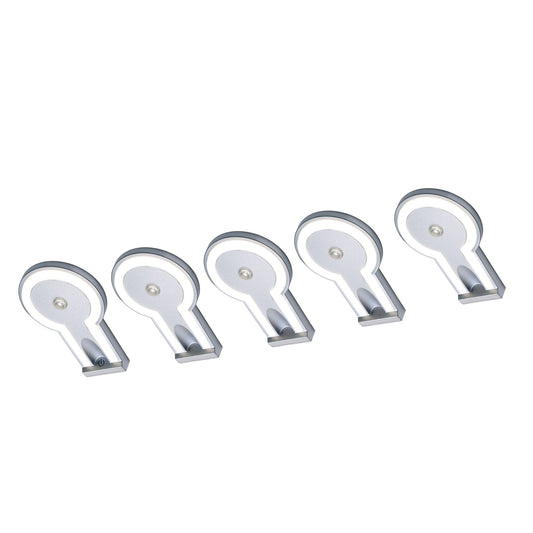 2-TONE Keukenverlichting Onderbouw - Zilver (5 PACK)