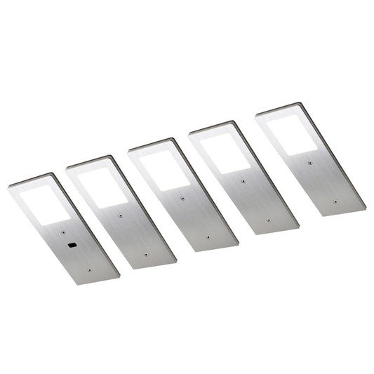 XL3000 Küchenbeleuchtung Unterbau – Silber (5er-PACK) Warmweißes Licht