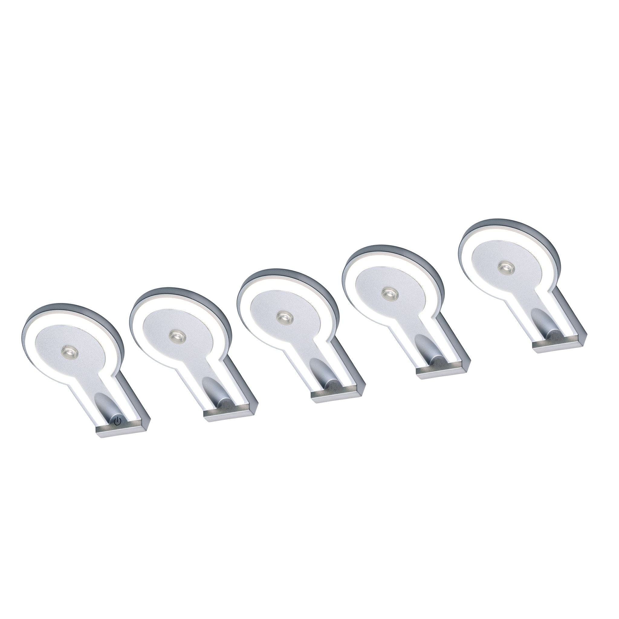 2-TONE Küchenbeleuchtung Unterbau – Silber (5er-PACK)
