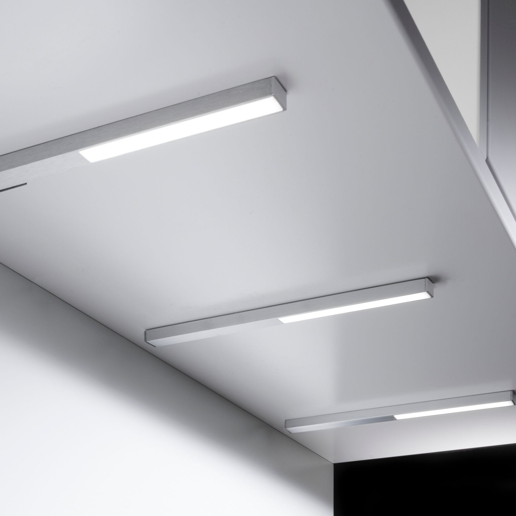 LONGLED Küchenunterbauleuchte – Silber (3er-Pack)