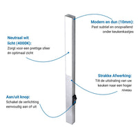 LONGLED Keukenverlichting Onderbouw - Zilver (4 PACK)