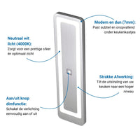 LUX-4000 Losse Led Lamp RVS (Aanvullende lamp)