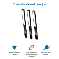 LONGLED Keukenverlichting Onderbouw - Zwart (2 PACK)