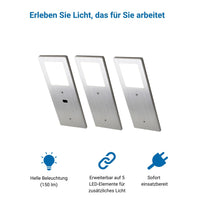 XL3000 Einzelne LED-Lampe Silber (Zusätzliche leuchte)