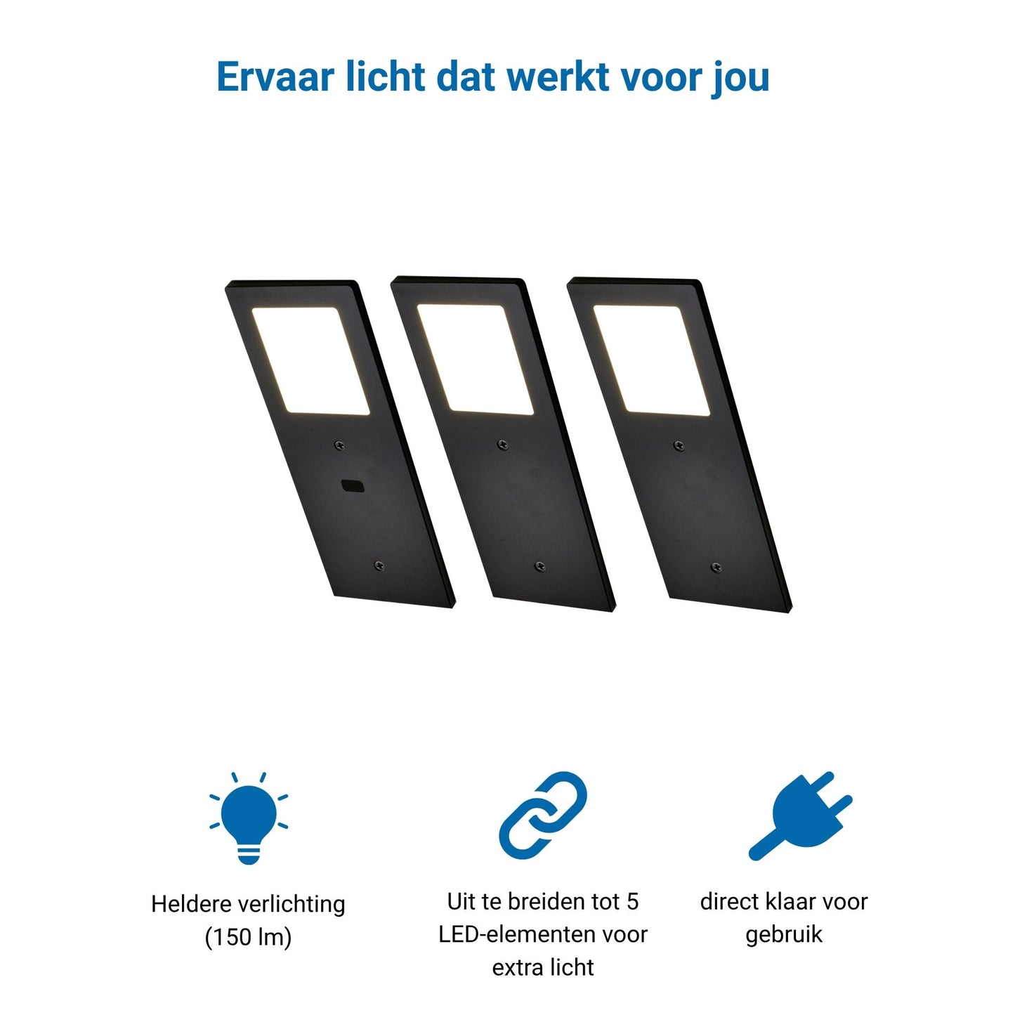 XL3000 Keukenverlichting Onderbouw - Zwart (5 PACK)
