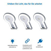2-TONE Küchenbeleuchtung Unterbau – Silber (5er-PACK)