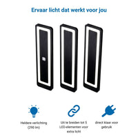 LUX-4000 LED Keukenverlichting Onderbouw - Zwart (4 PACK)