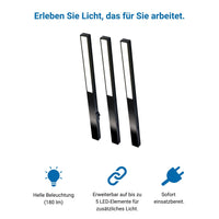 LONGLED Einzelne LED-Lampe Schwarz (Zusätzliche leuchte)
