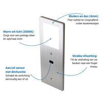 XL3000 Keukenverlichting Onderbouw - Zilver (2 PACK)