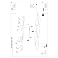 Plafondlamp Rondo 6 – Okerrood & Staal