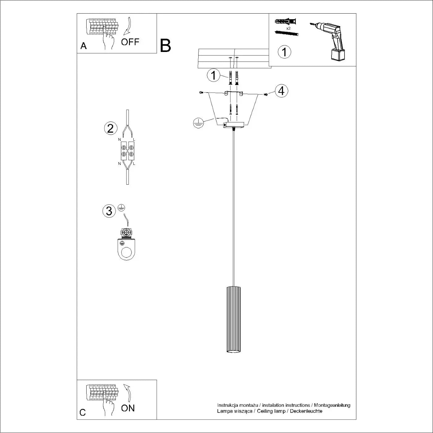 Hanglamp Japandi 1 – Groen & Aluminium