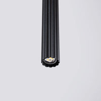 Pendelleuchte Candle 1 – Schwarz & Stahl