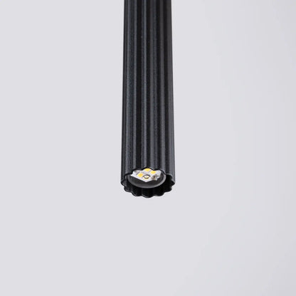 Pendelleuchte Candle 1 – Schwarz & Stahl
