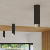 Deckenstrahler Tube 2-Tone 22 – Schwarz & Chrom & Stahl