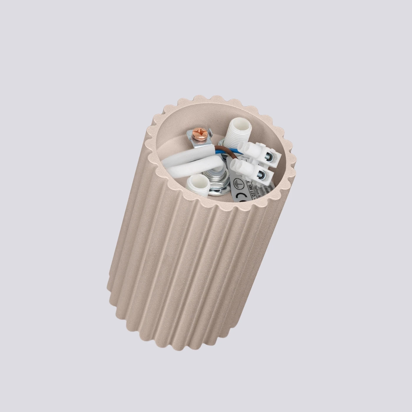 Deckenstrahler Japandi 10 – Taupe & Aluminium