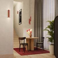 Hanglamp Tube 3 – Okerrood & Staal