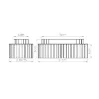 Spots Japandi Double-XS – Wit & Aluminium