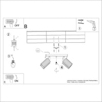 Plafondlamp Japandi 4S – Olijfgroen & Aluminium